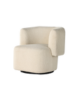 Tybalt Swivel Chair in Sheepskin Natural