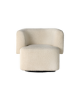 Tybalt Swivel Chair in Sheepskin Natural