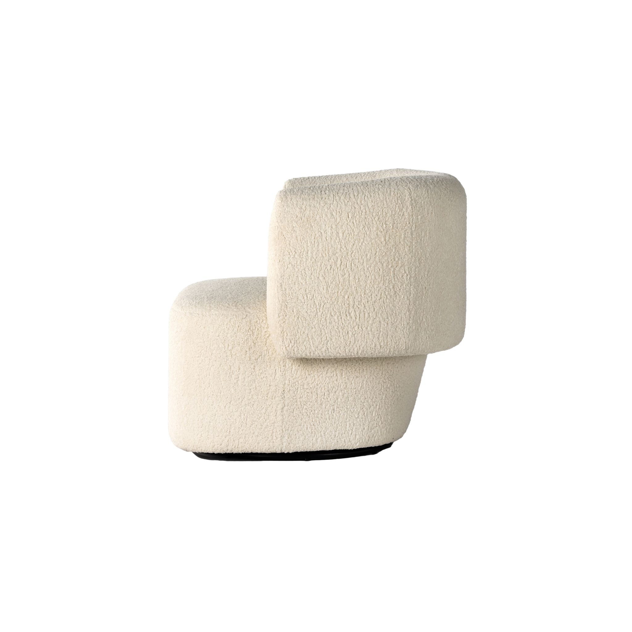 Tybalt Swivel Chair in Sheepskin Natural