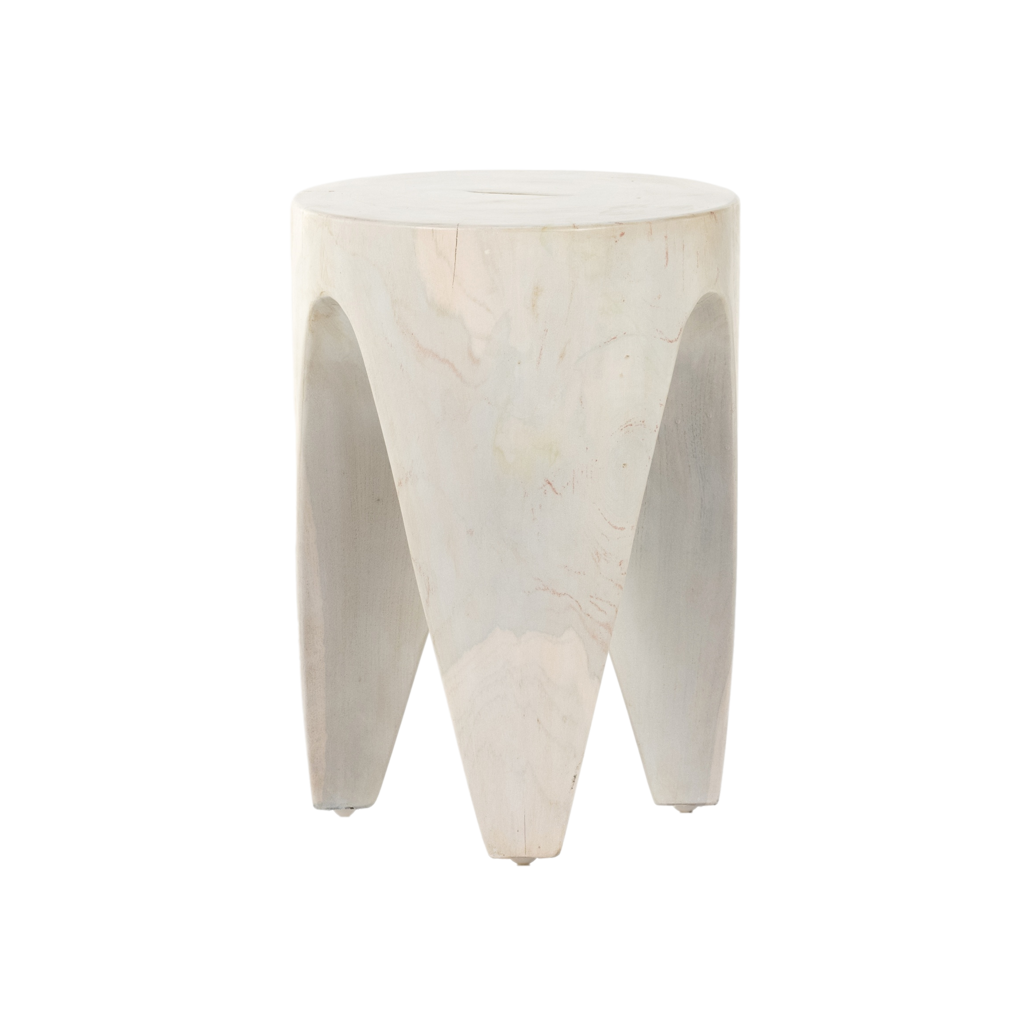 Petros Outdoor End Table (Ivory Teak)