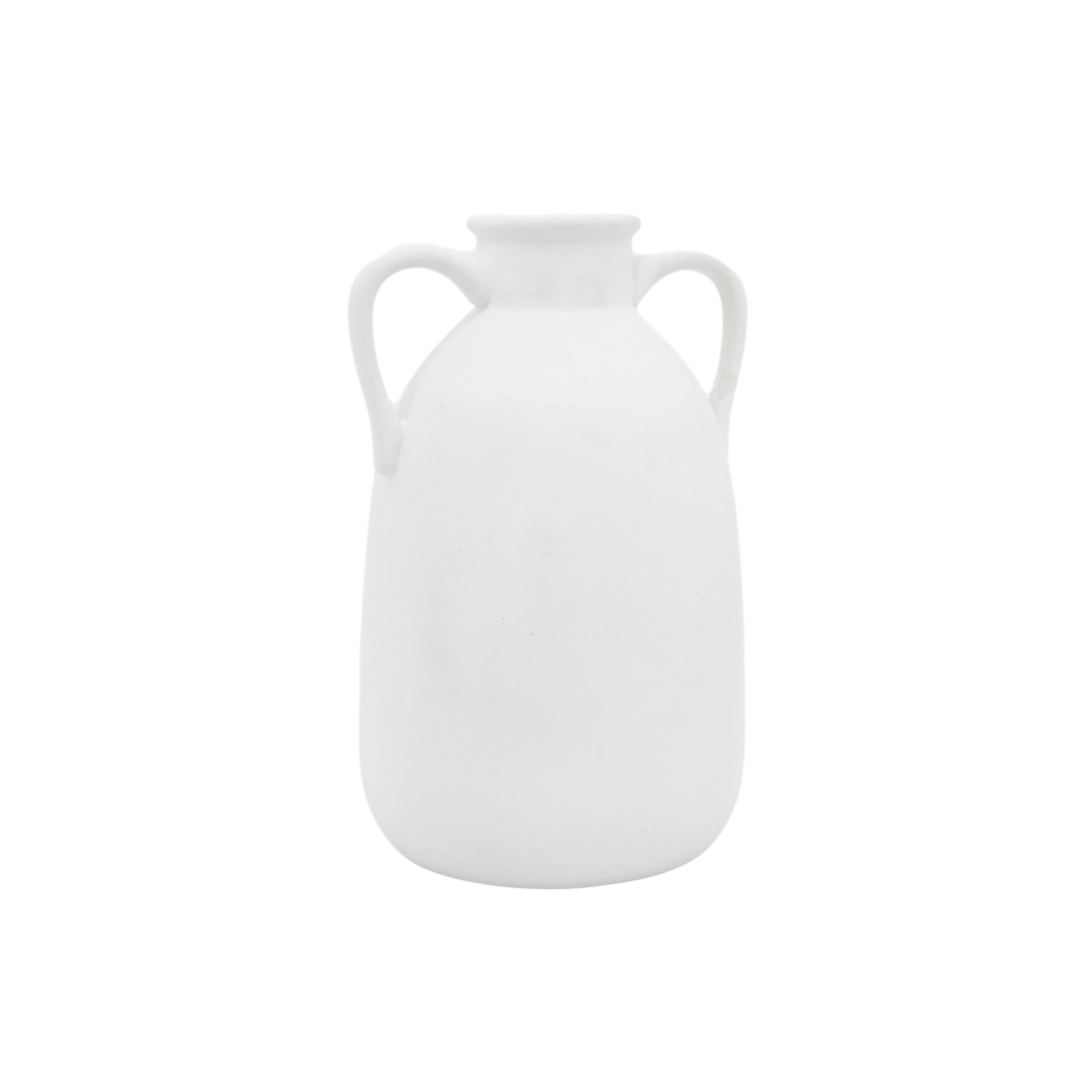Ceramic Eared Vase (White)