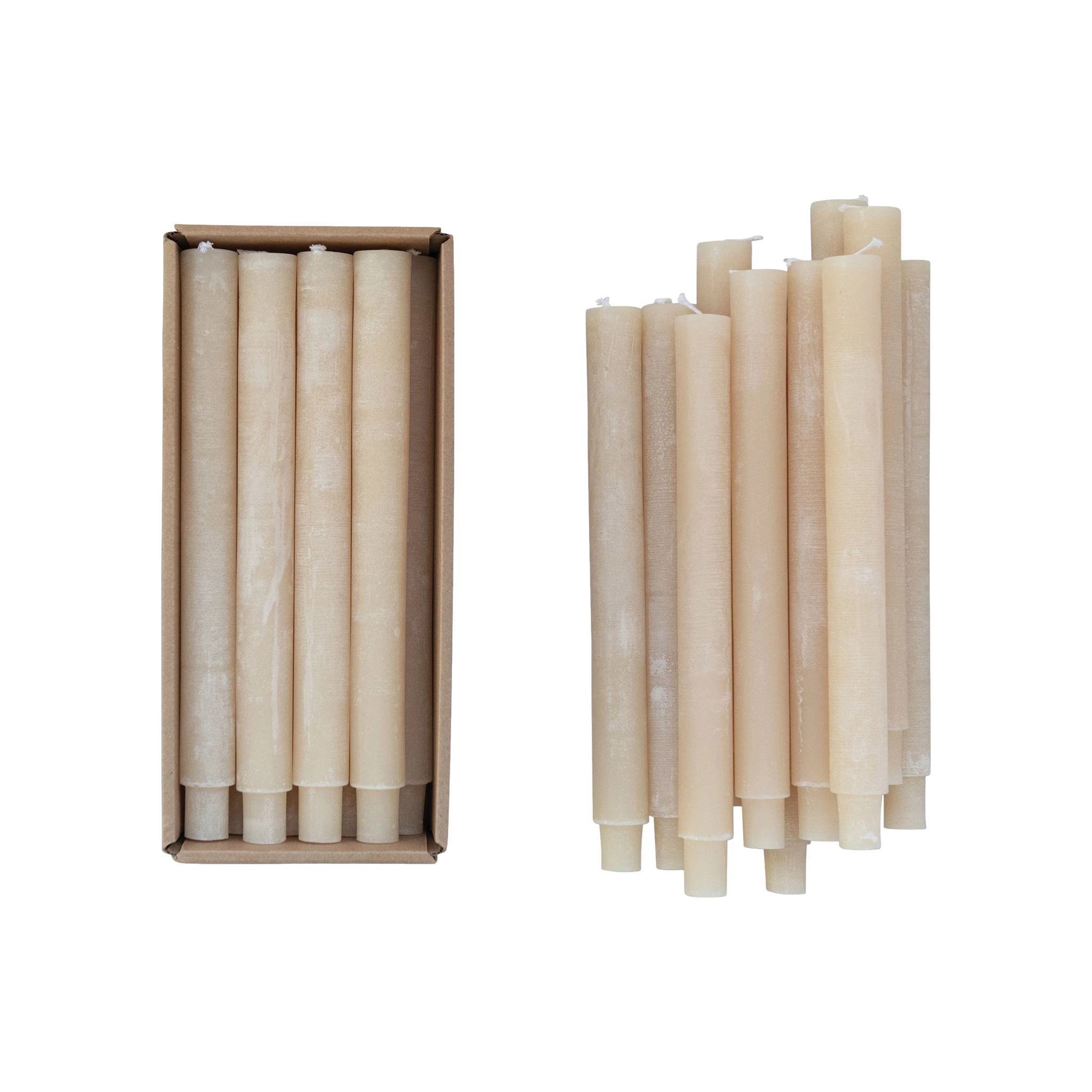 10&quot; Taper Candles in Cream (Set of 12)