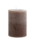 Pleated Pillar Candle in Leather