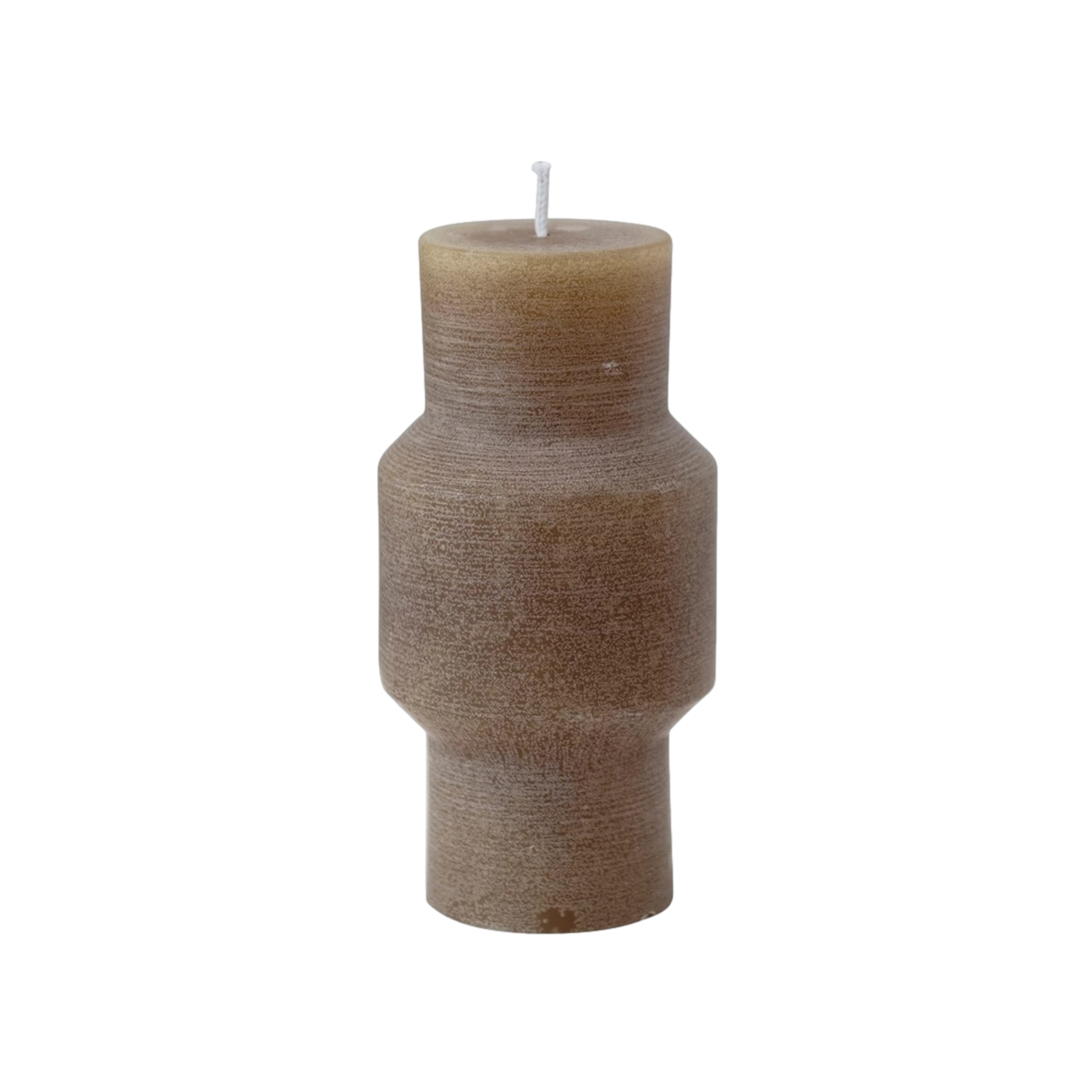 Totem Pillar Candle in Brown