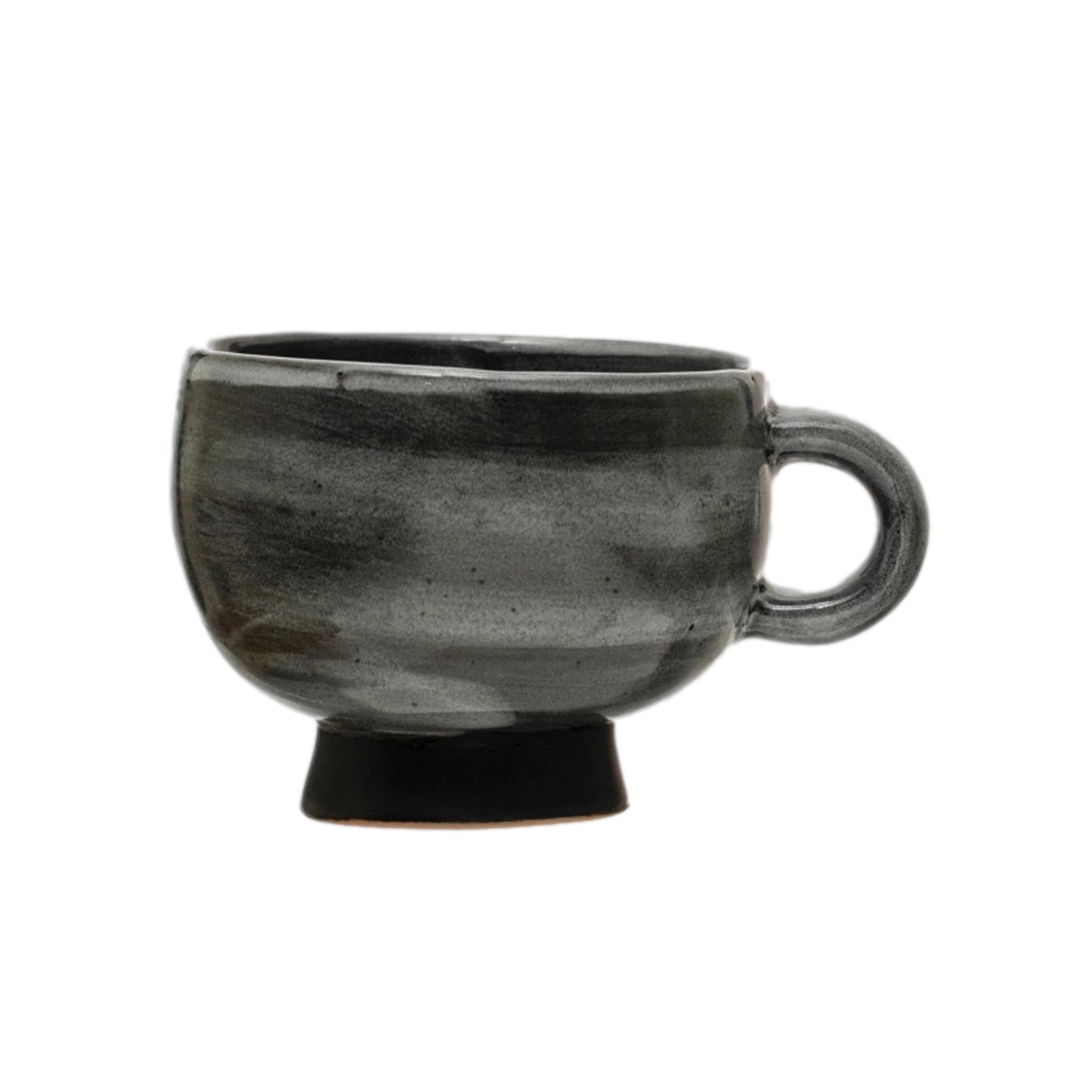 Stoneware Footed Mug