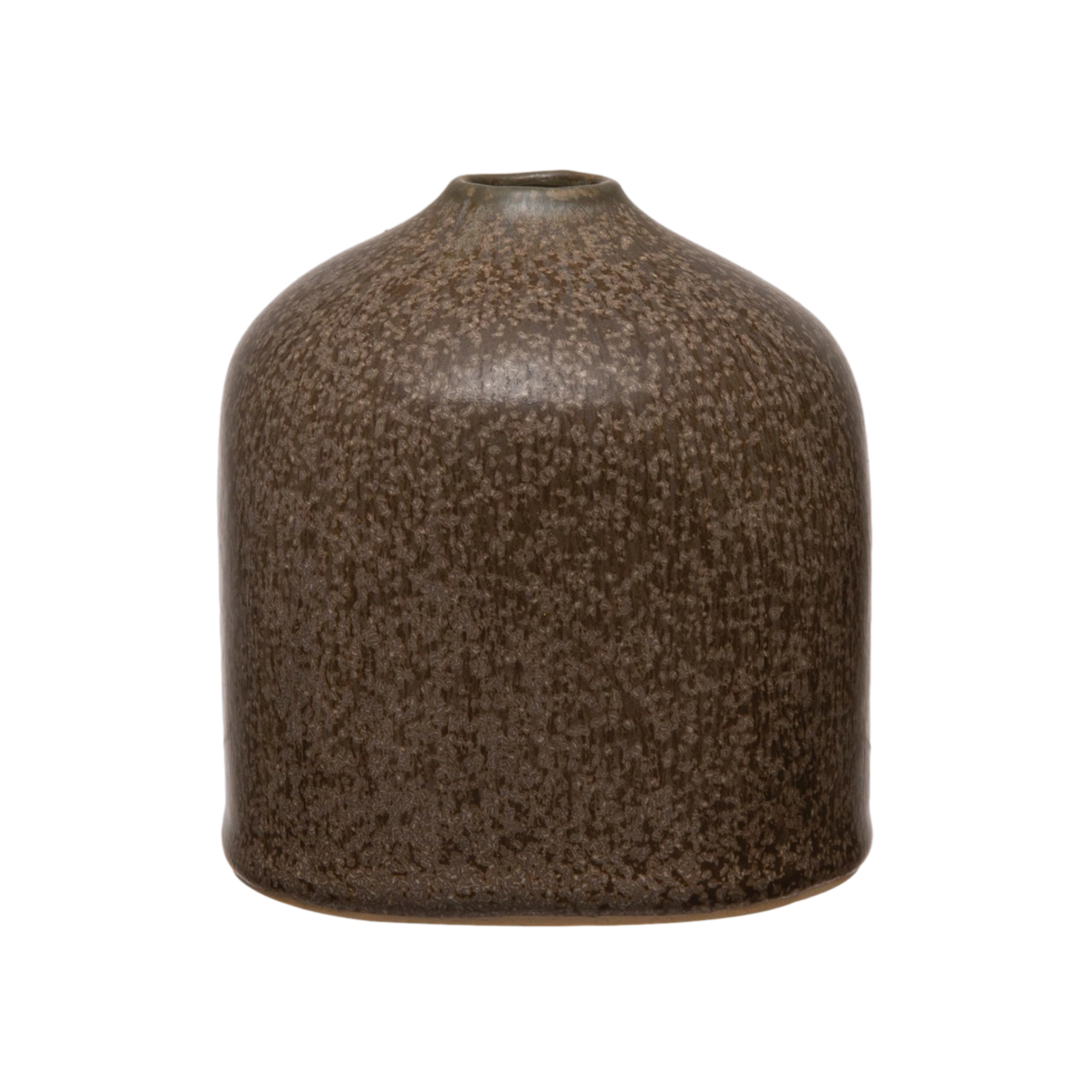 Medium Stoneware Vase with Reactive Glaze