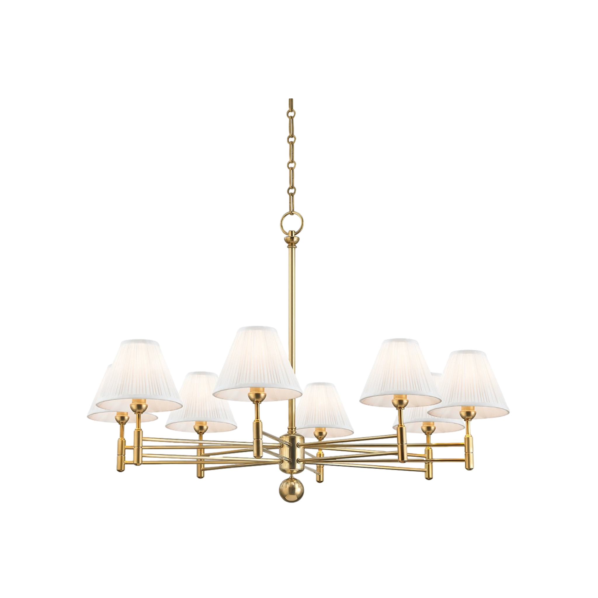 Classic No. 1 Chandelier (Aged Brass)
