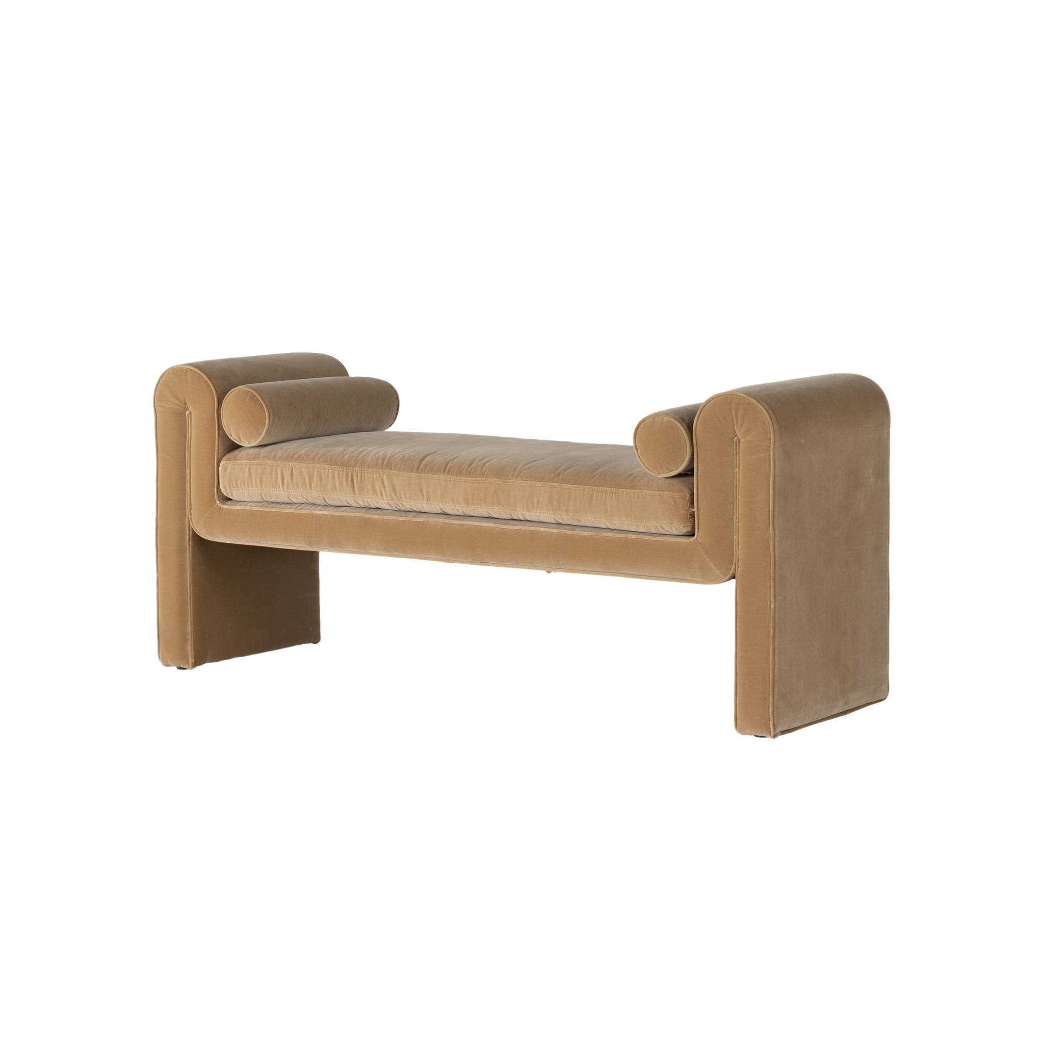 Mitchell Accent Bench in Camel