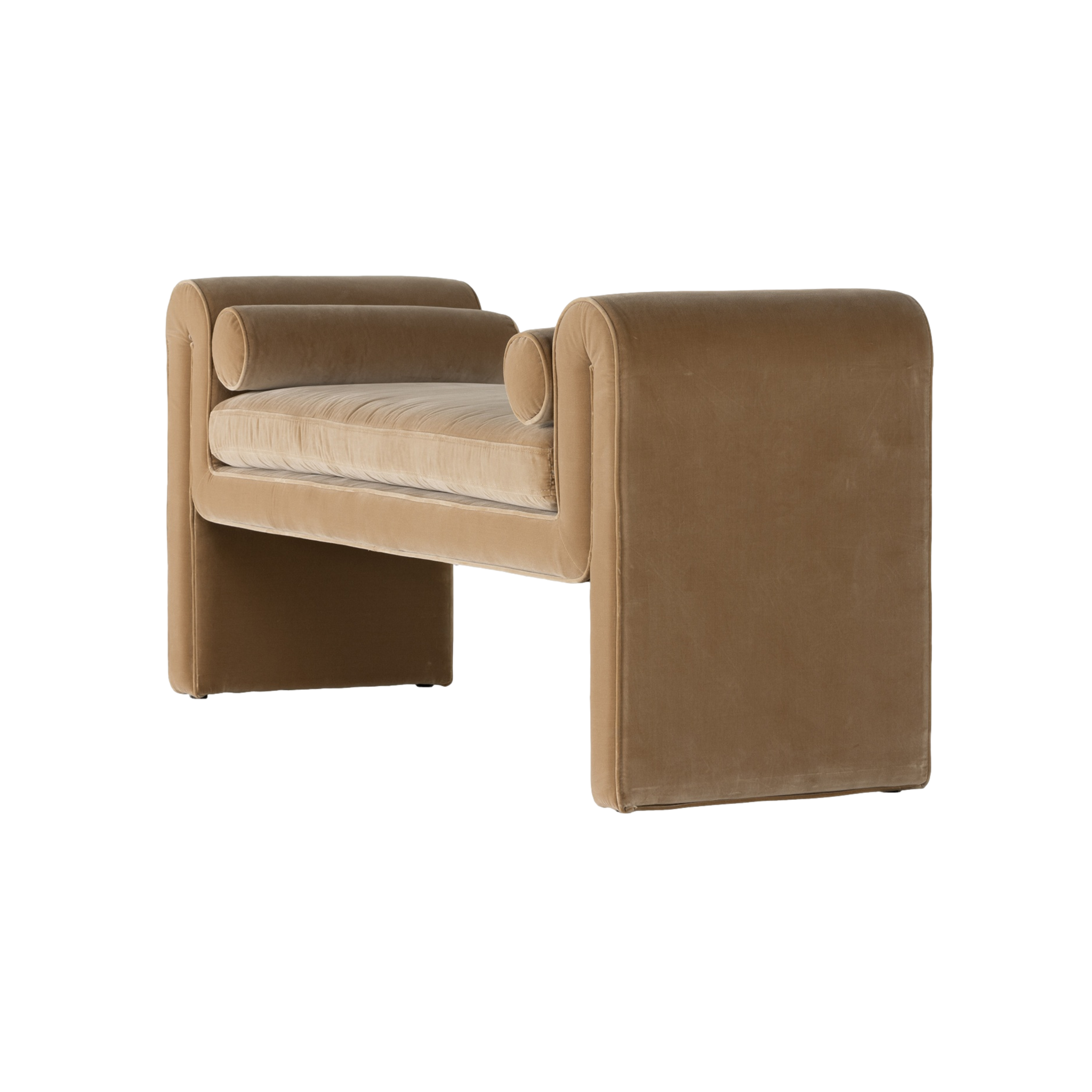 Mitchell Accent Bench in Camel