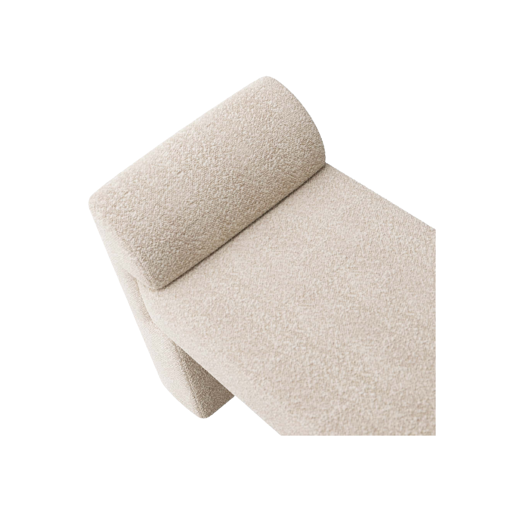 Windemere Bench in Cream Sherpa