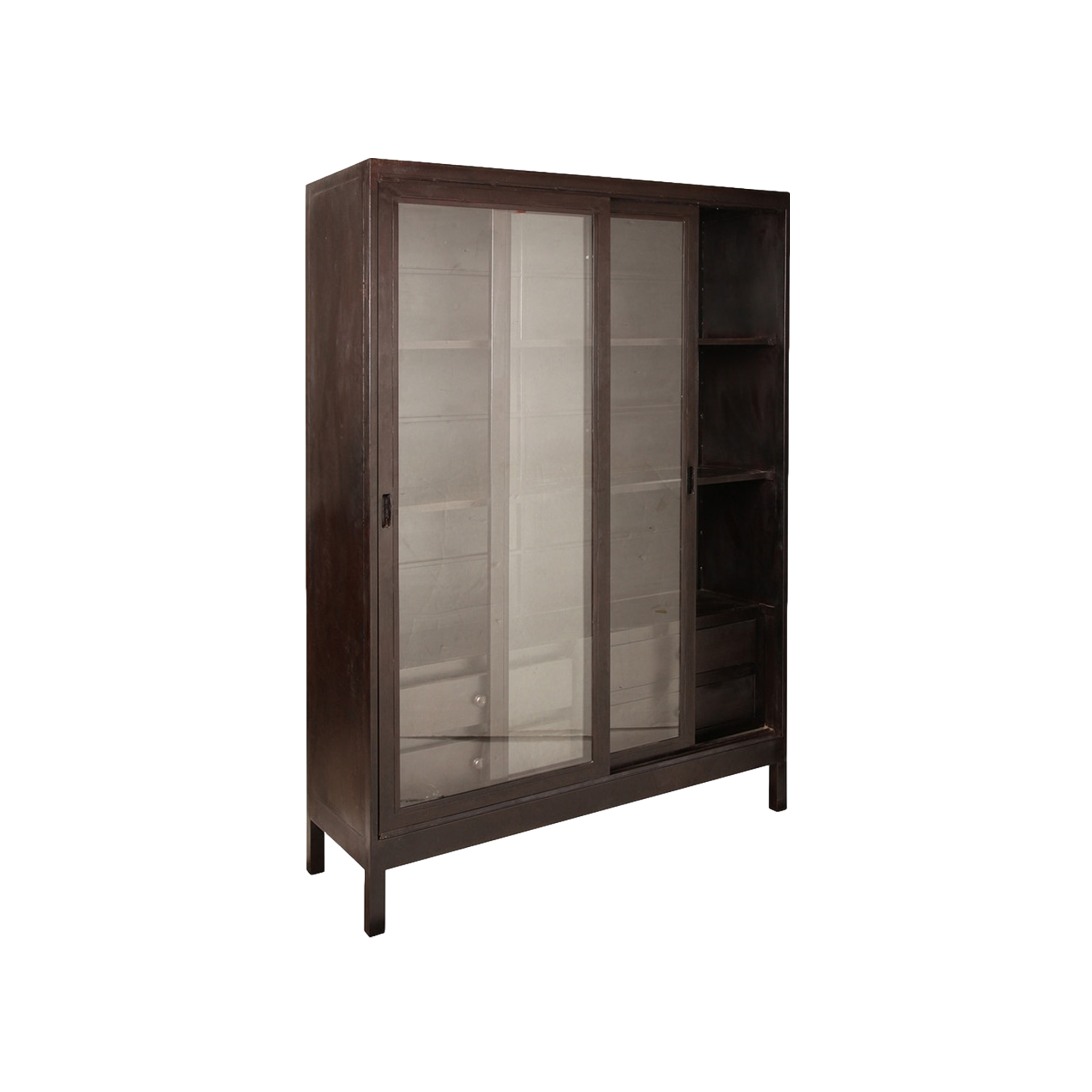 Sliding Glass Cabinet