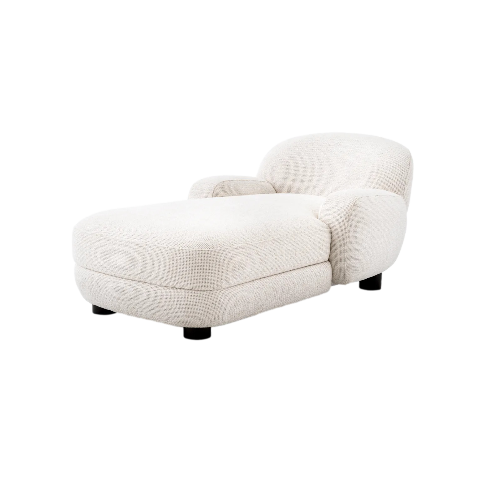 Udine Chaise Lounge in Ivory