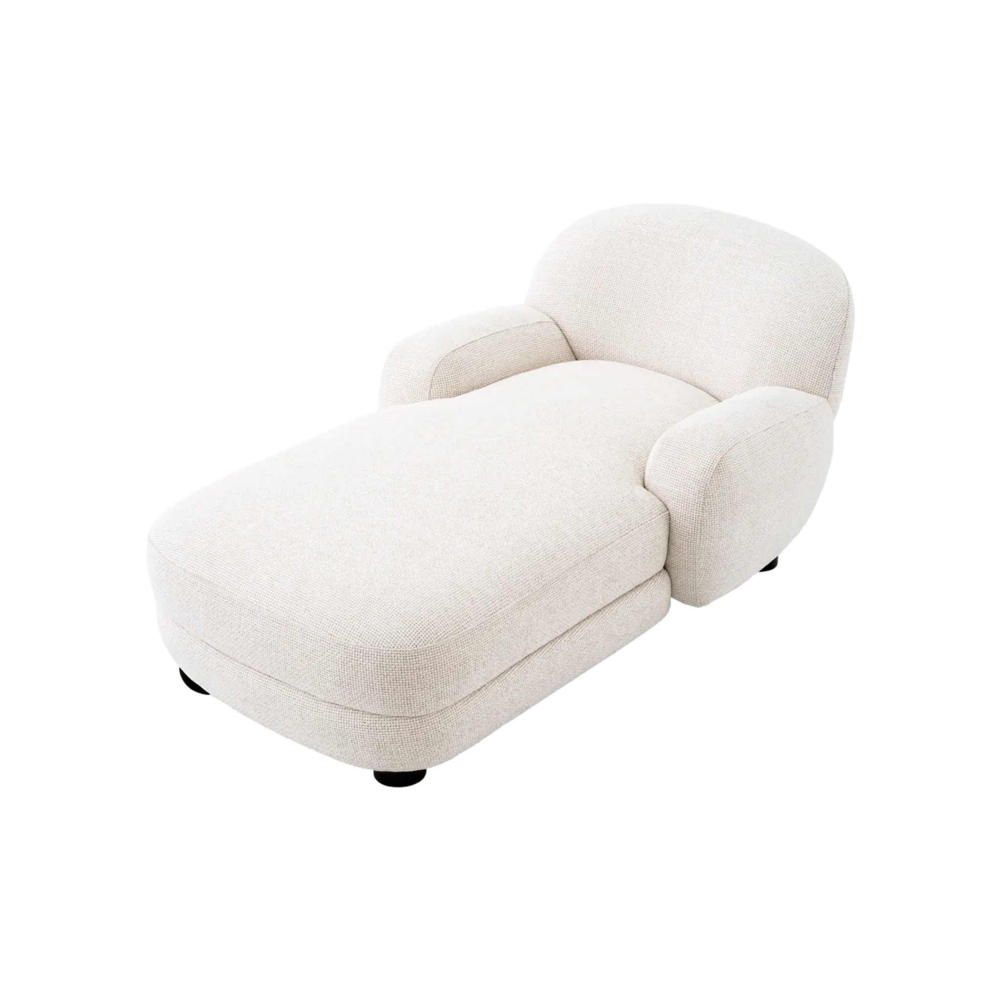 Udine Chaise Lounge in Ivory