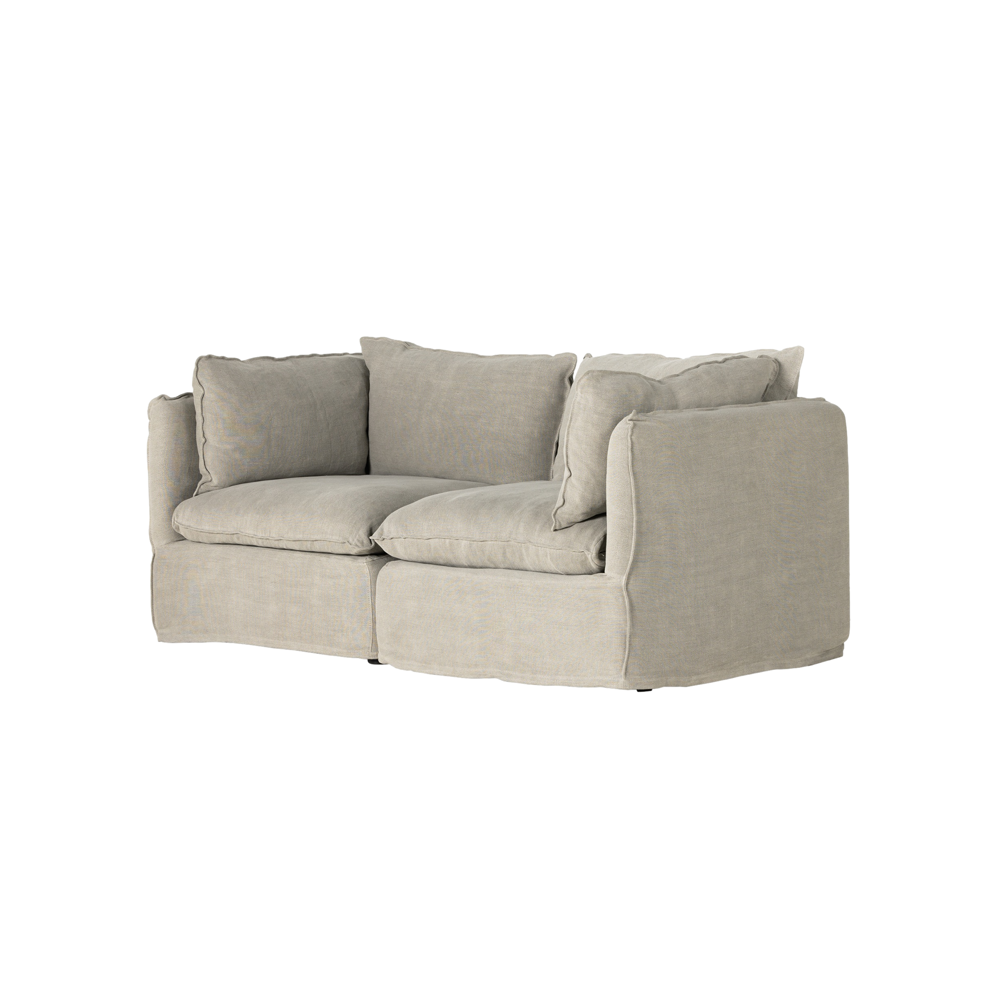 Andre Slipcover 2-Piece Sofa Sectional