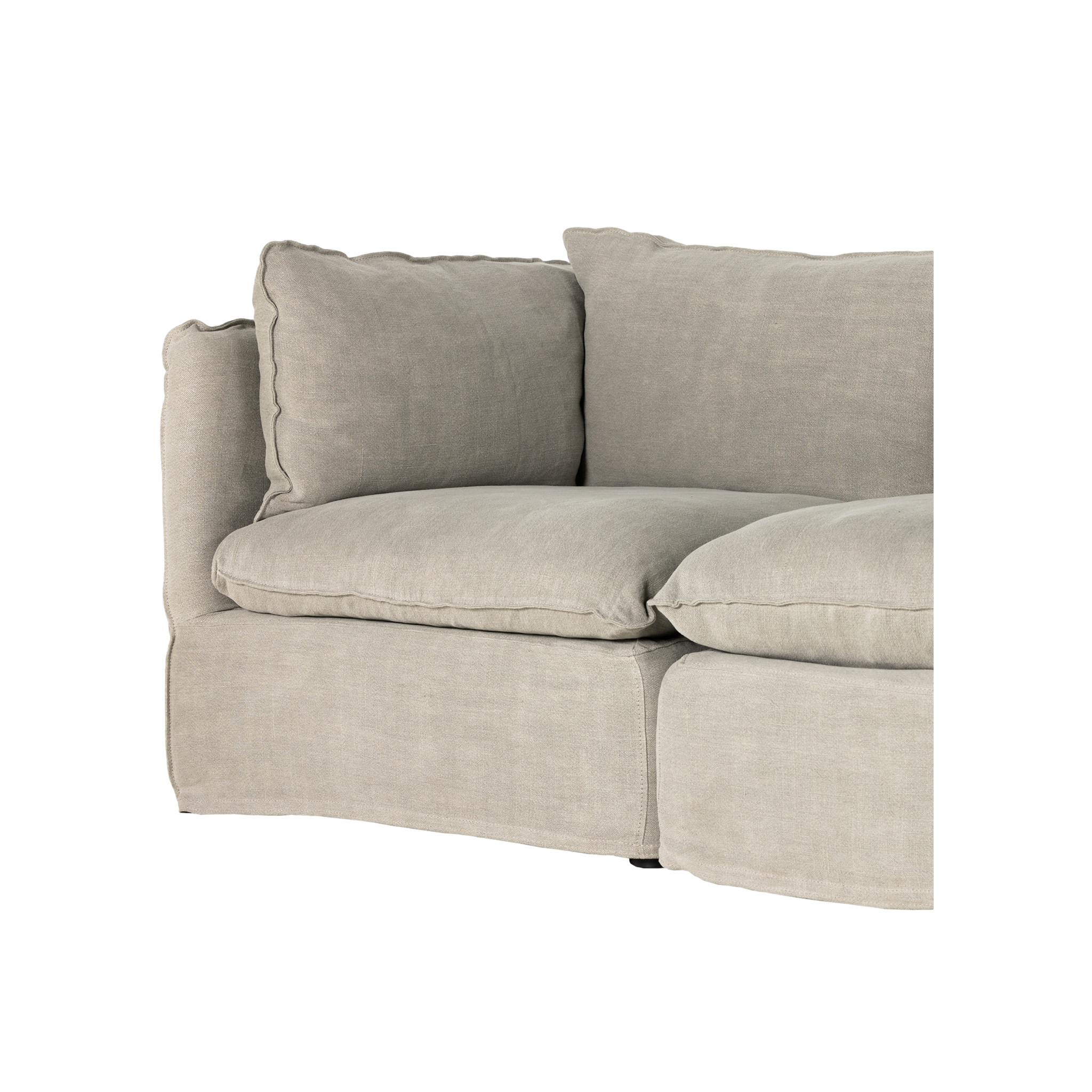 Andre Slipcover 2-Piece Sofa Sectional