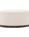 Sinclair Large Round Ottoman in Knoll Natural
