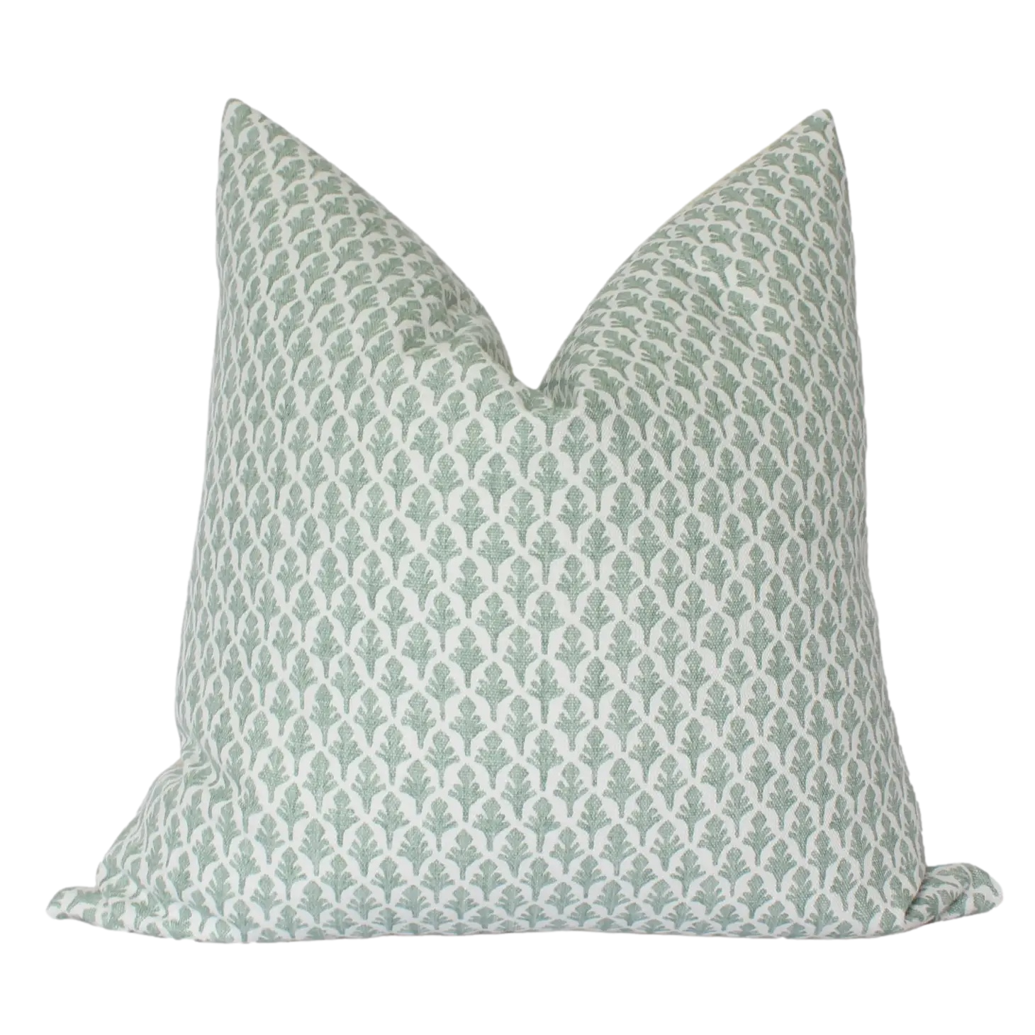 Sage Green Floral Pillow